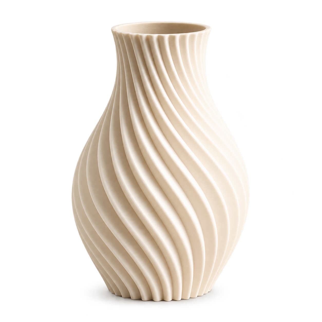KI-generiertes Beispiel: Lamellenvase
